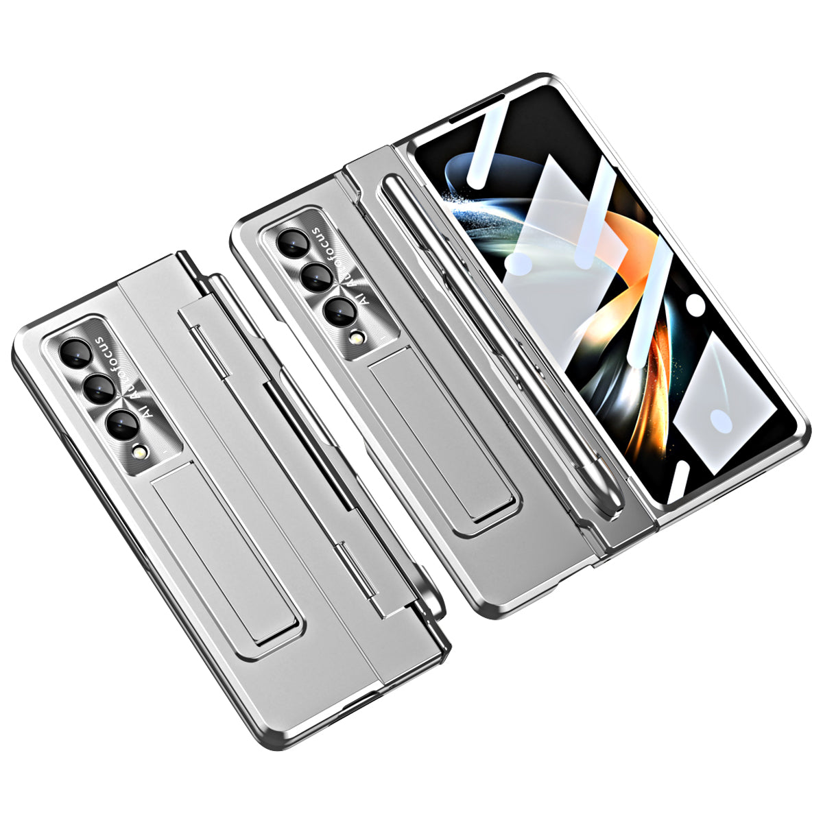 For Samsung Galaxy Z Fold4 5G Anti-drop Hard PC Back Cover Folding Phone Case with Stylus Lens Film and Tempered Glass Screen Film For Samsung Galaxy Z Fold4 5G Anti-drop Hard PC Back Cover Folding Phone Case with Stylus Lens Film and Tempered Glass Screen Film